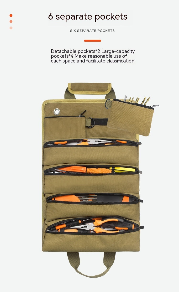 Heavy-Duty Tool Roll Organizer – Water resistant and Tear-Resistant