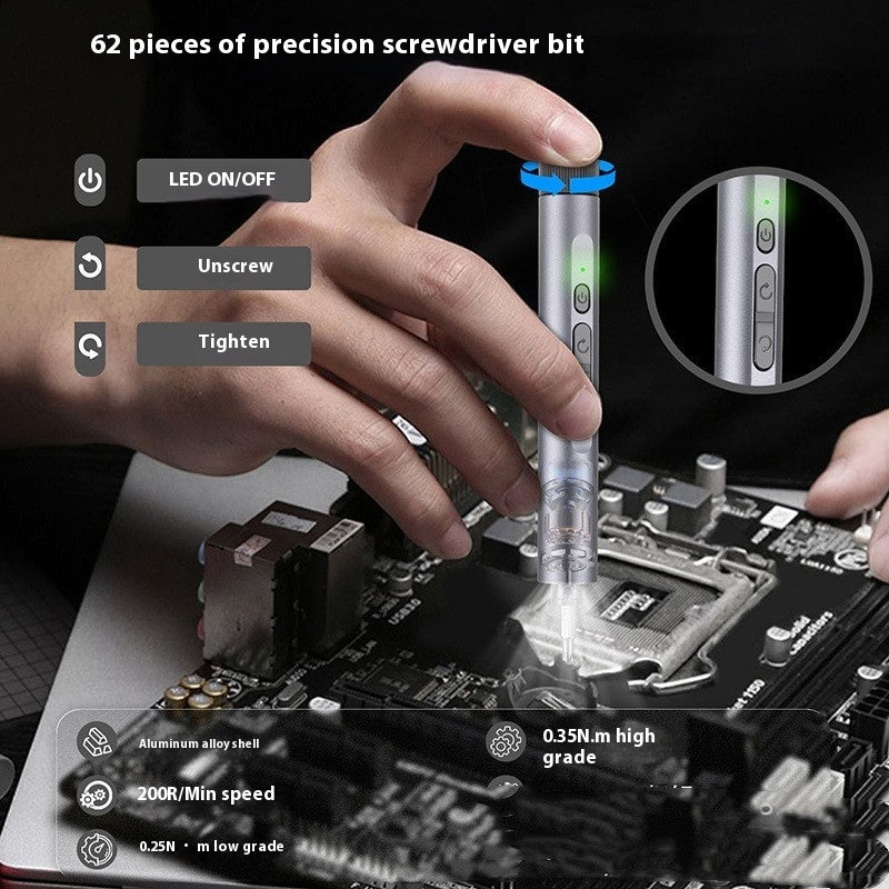 Electric Precision Screwdriver Pen – 24-in-1 USB Rechargeable