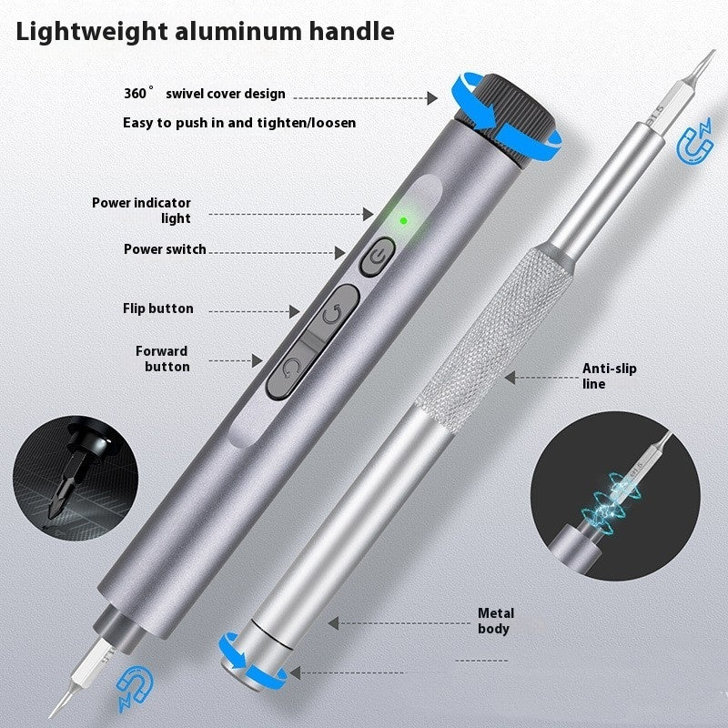 Electric Precision Screwdriver Pen – 24-in-1 USB Rechargeable