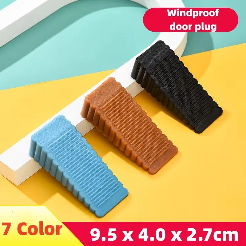Silicone Anti-Slip Door Stopper – Heavy-Duty Wedge for Home & Office (Multiple Colours)