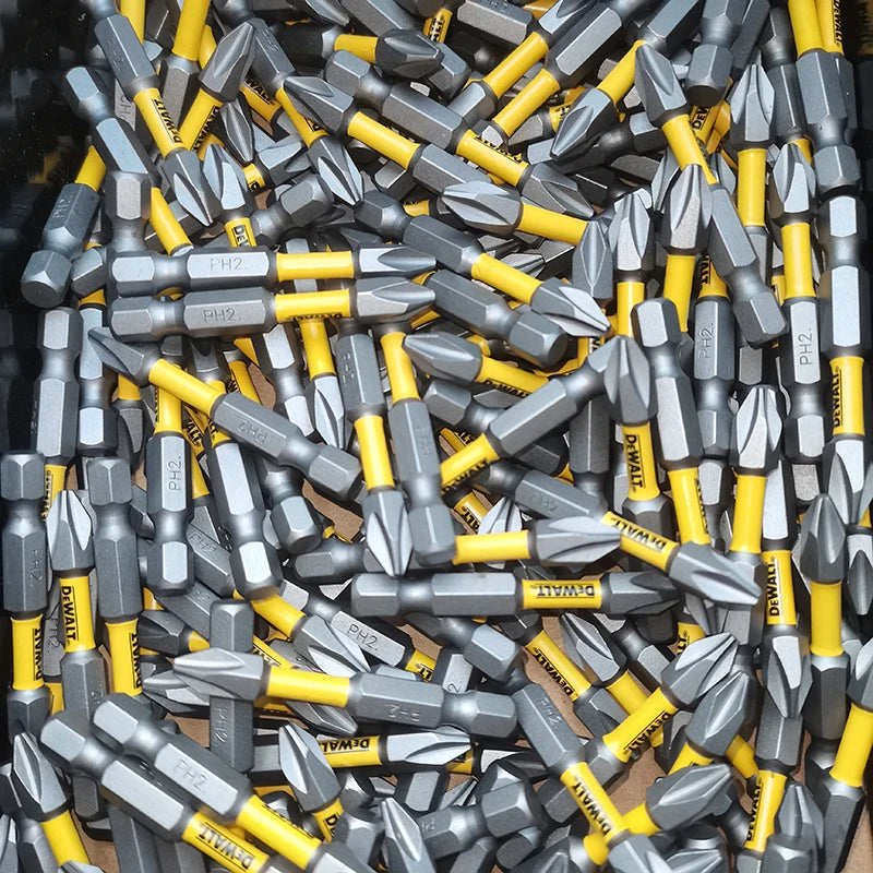 GearForge DEWALT Original Precision Magnetic Drill Bit Set – PH2 / SL8 Cross-Slot Bits with Magnetic Sleeve & Corner Adapter (25mm–89mm Options