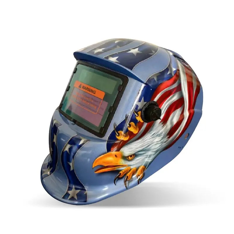 GearForge™ Solar Auto-Darkening Welding Helmet – Professional Head-Worn Protection with Adjustable Fit