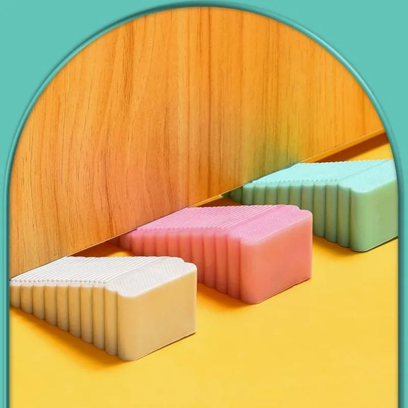 Silicone Anti-Slip Door Stopper – Heavy-Duty Wedge for Home & Office (Multiple Colours)