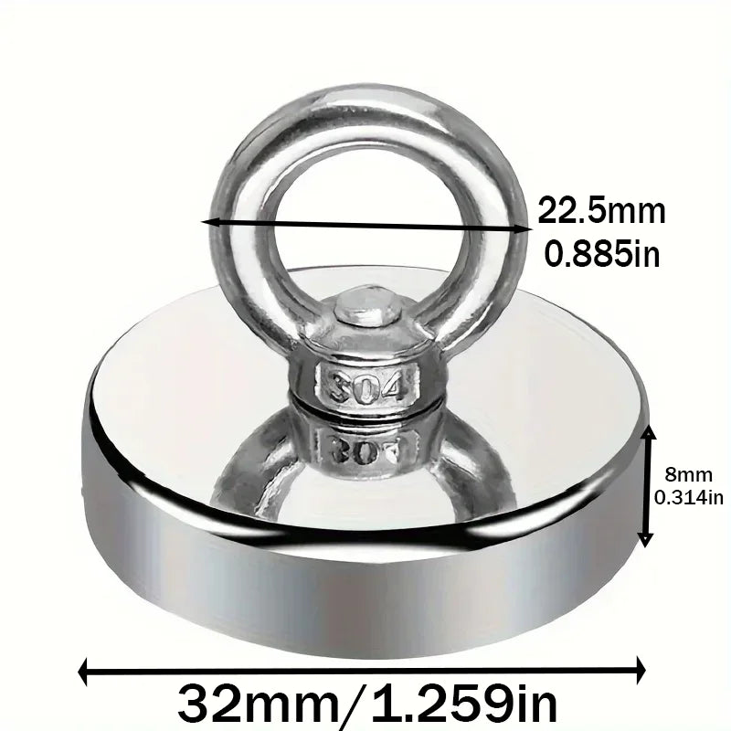 GearForge TitanGrip™ Heavy-Duty Salvage Magnet – Underwater Recovery & Metal Retrieval Tool