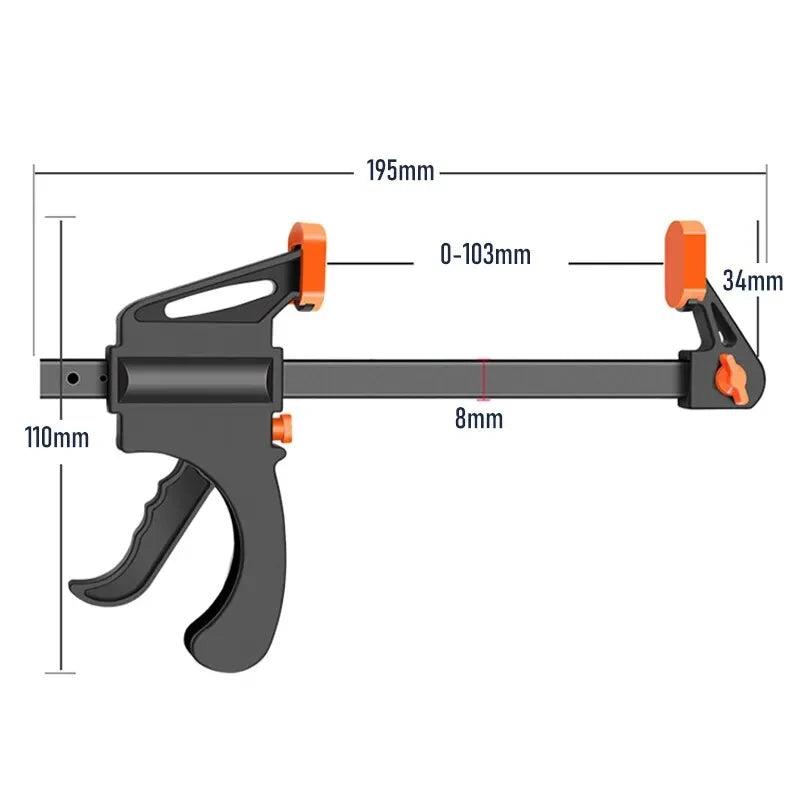 GearForge™ 4" Quick-Release Clamp Set