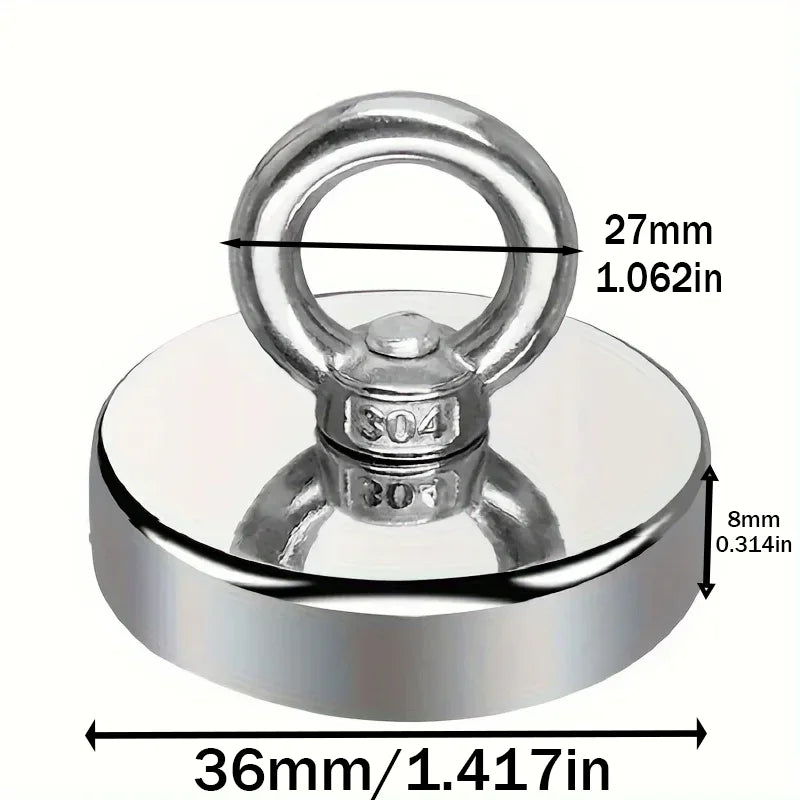 GearForge TitanGrip™ Heavy-Duty Salvage Magnet – Underwater Recovery & Metal Retrieval Tool