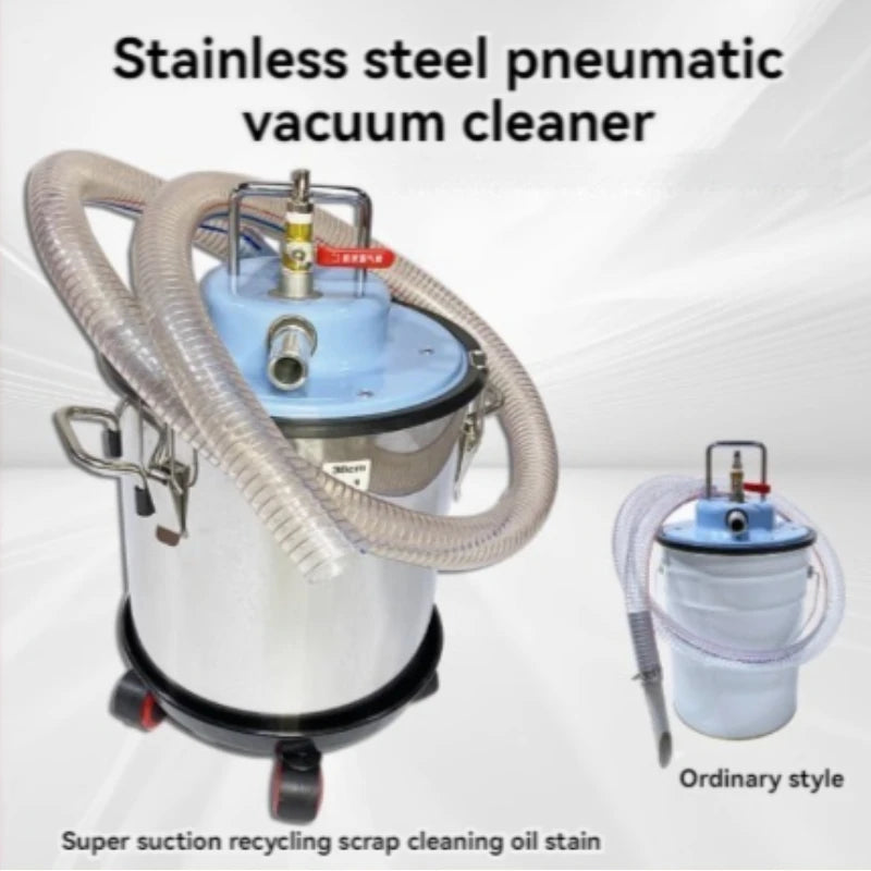 GearForge™ 20L Industrial Pneumatic Vacuum Cleaner – High-Power Air-Driven Suction System (3700W Equivalent)