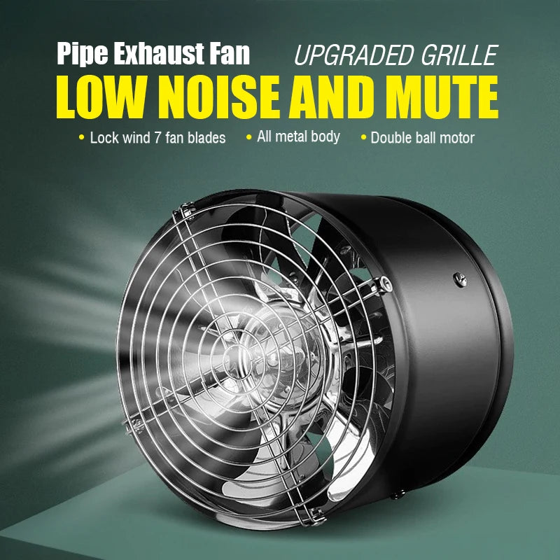 🔥 GearForge™ DUTRIEUX High-Performance Duct Booster Vent Fan – 95mm, 220V, 20W – Low-Noise Airflow Enhancer