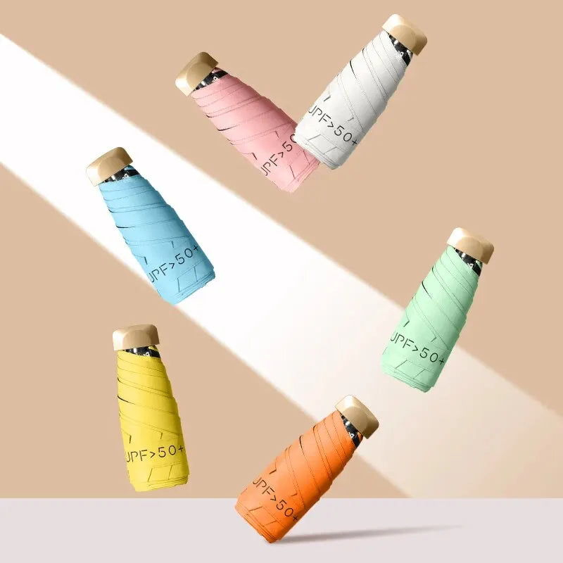 GearForge™ Compact Anti-UV Sun Protection Umbrella – UPF50+  | Windproof & Travel-Friendly