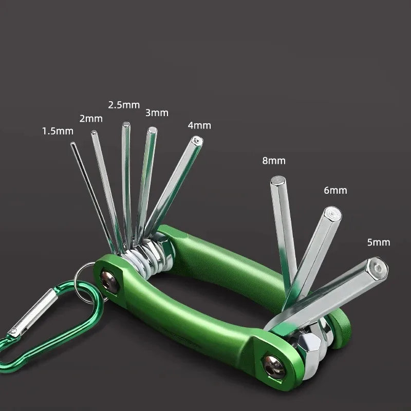 GearForge™ 8-in-1 Foldable Hex Multitool – Compact Power for Everyday Repairs
