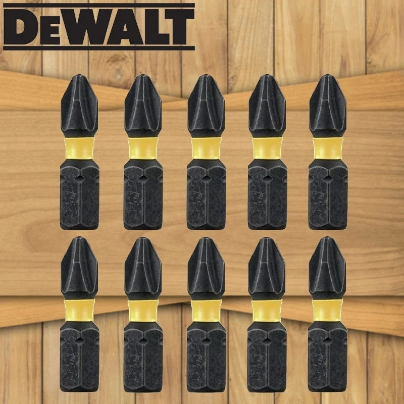 GearForge DEWALT Original Precision Magnetic Drill Bit Set – PH2 / SL8 Cross-Slot Bits with Magnetic Sleeve & Corner Adapter (25mm–89mm Options