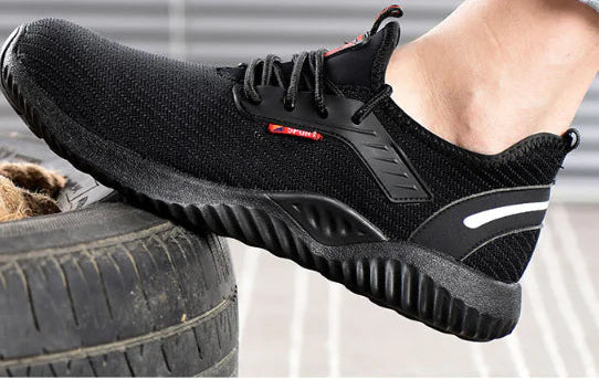 Lightweight Steel-Toe Safety Trainers (Anti-Smash + Anti-Pierce)